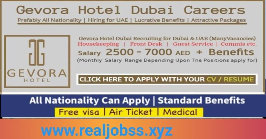 Gevora Hotel Careers 2025: Exciting Opportunities in Dubai’s Iconic Hotel 1 Gevora Hotel Careers 2025: Exciting Opportunities in Dubai’s Iconic Hotel