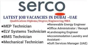 Serco Careers UAE | Jobs for Freshers & Expert Professionals 2025