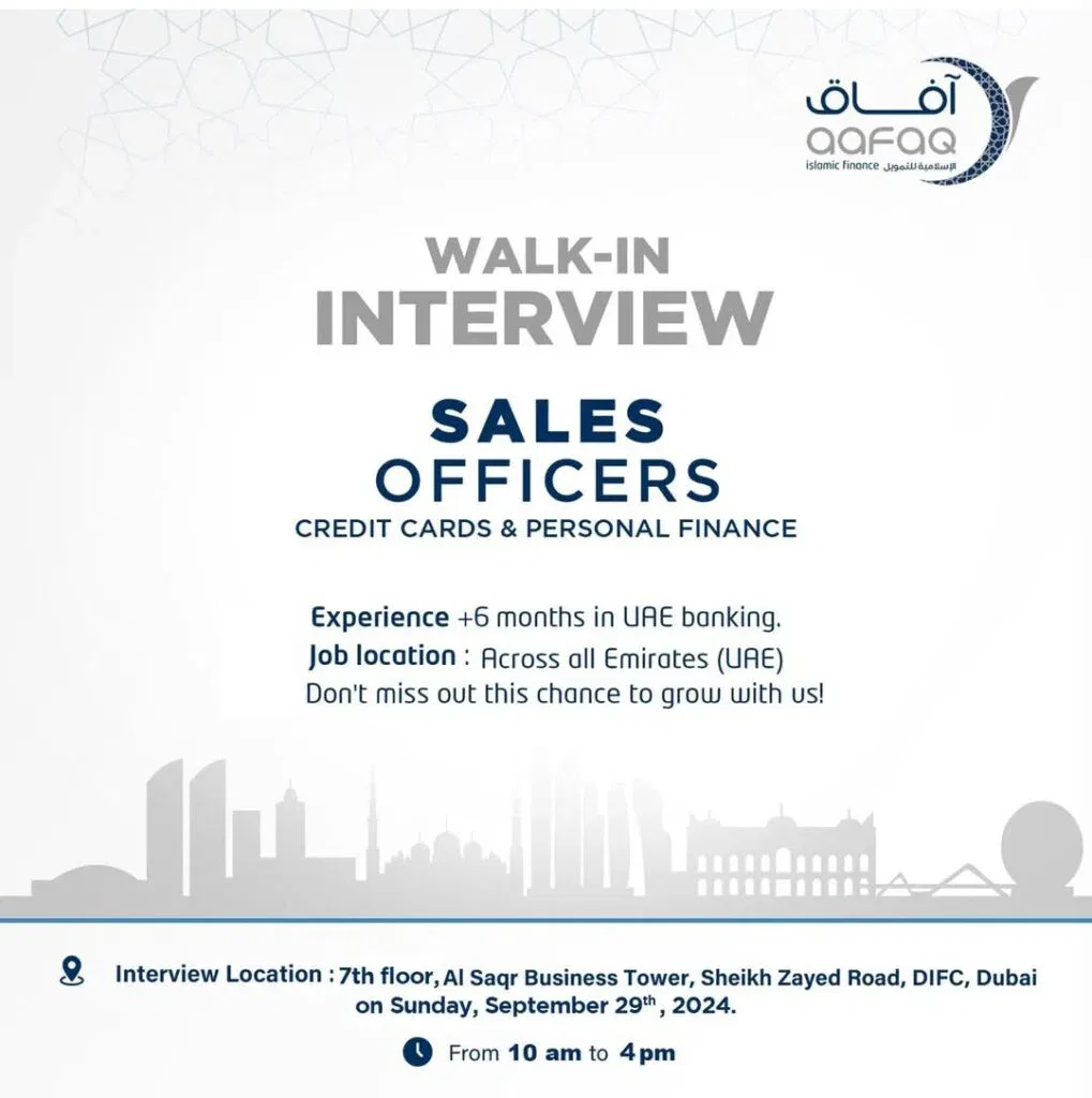 Aafaq Islamic Finance Walk In Interviews 2025: Dates, Venues, and Key Details