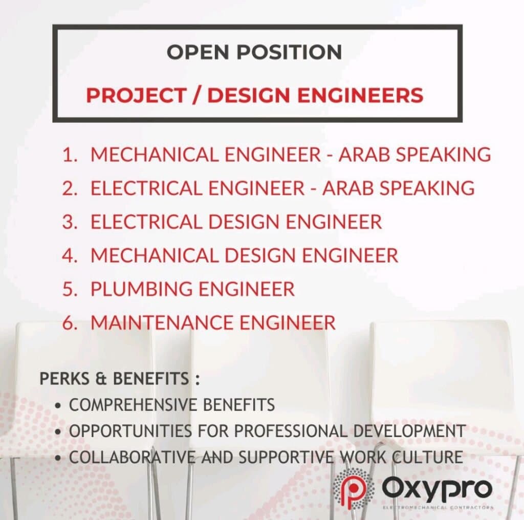 Oxypro Electromechanical Contractors Walk in Interview in Dubai 2025 1 Oxypro Electromechanical Contractors Walk in Interview in Dubai 2025
