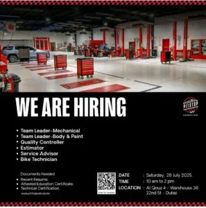 Immediate Openings at Pit Stop: Attend Al Ain Interviews 2025 1 Immediate Openings at Pit Stop: Attend Al Ain Interviews 2025