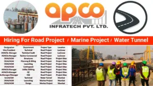 APCO Infratech Pvt Ltd Latest Job Vacancy 2025: Dates, Venues, and Key Details