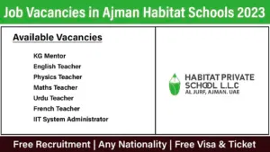 Job-Vacancies-in-Ajman-Habitat-Schools-2023 5 Job Vacancies in Ajman Habitat Schools 2023