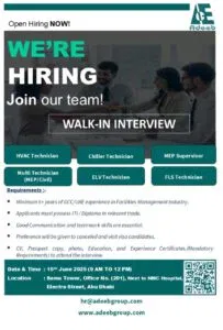 Adeeb Group Walk in Interview in Abu Dhabi 2025: Dates, Venues, and Key Details