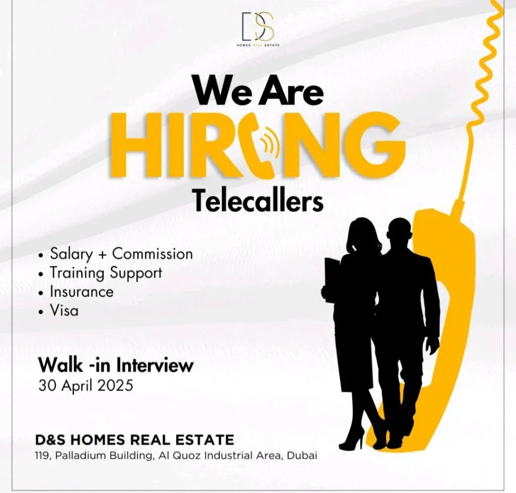 D&S Homes Walk in Interview in Dubai