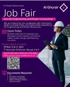 Al Ghurair Infrastructure Job Fair in Dubai 1 Al Ghurair Infrastructure Job Fair in Dubai
