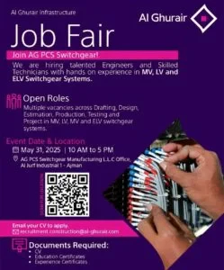 Al Ghurair Infrastructure Job Fair in Dubai 2025: Dates, Venues, and Key Details