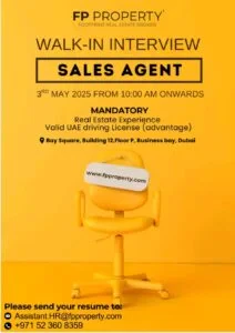 FP Property Walk in Interview in Dubai 2025: Dates, Venues, and Key Details