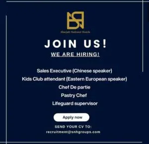Sharjah National Hotels Jobs In UAE 2025: Dates, Venues, and Key Details