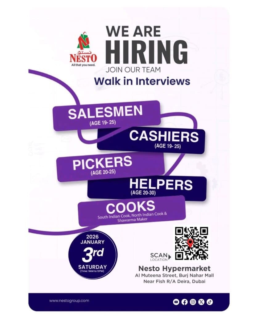 Join the Nesto Group Team: Walk-In Interviews in Dubai This January 2026 1 Walk-In Interviews in Dubai This January 2026