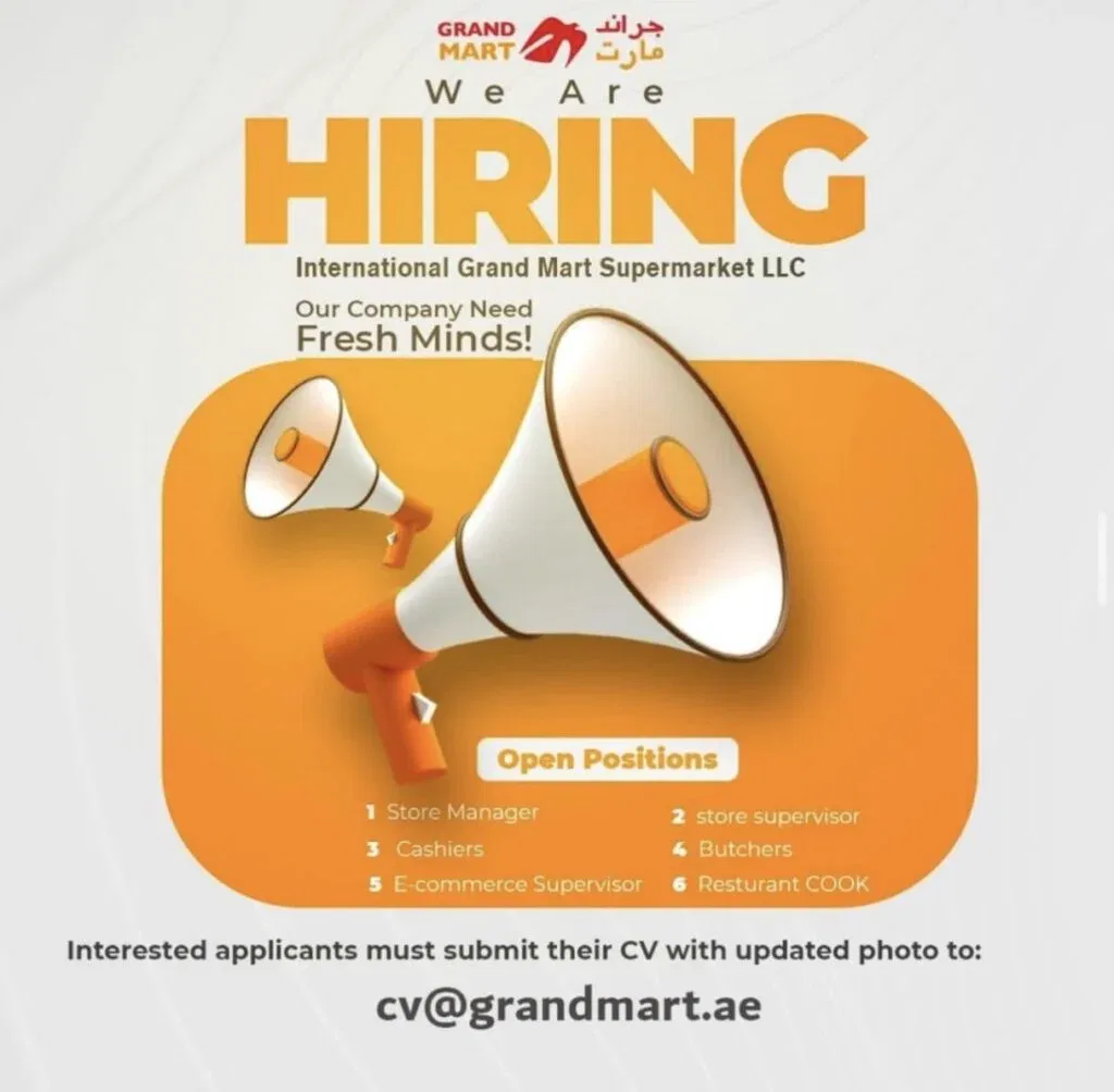 International Grand Mart Supermarket is Hiring in Al Ain & Abu Dhabi - Apply Now 2026 1 International Grand Mart Supermarket