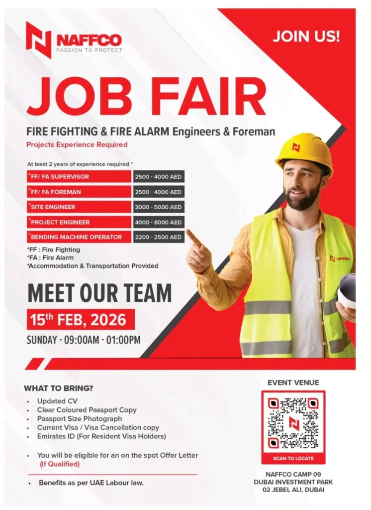 NAFFCO Job Fair 2026: Your Gateway to Engineering Careers in Dubai 1 NAFFCO