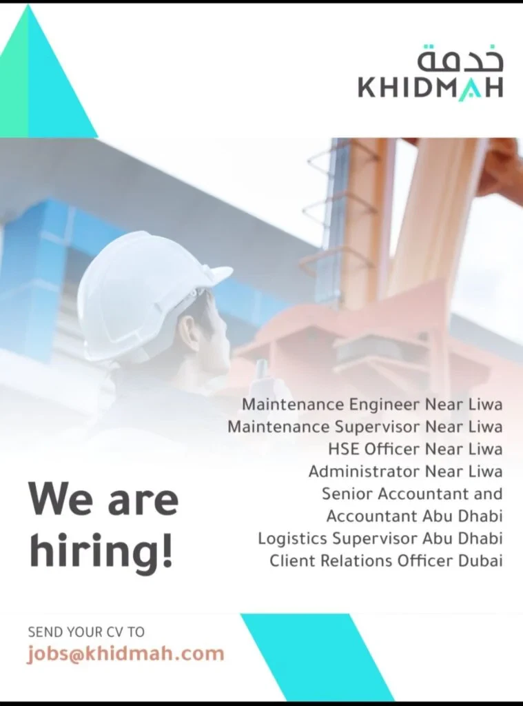 Khidmah Careers 2026: Walk-in Interview in Abu Dhabi on February 27 1 Khidmah