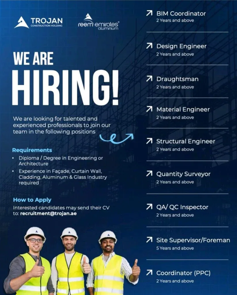 Trojan Construction Holding Walk-In Interview 2026 in UAE 1 Trojan Construction