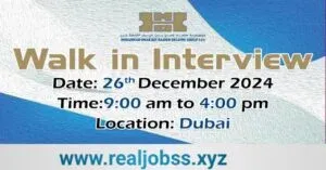 Mohammad Omer Bin Haider Holding Group Walk in Interview in Dubai 2025