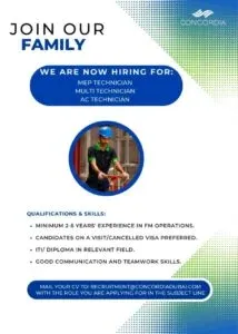 Concordia DMCC Jobs 2025: Start Your Journey Of Success