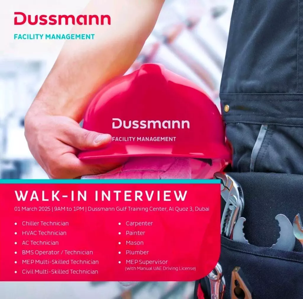 Dussmann Dubai Vacancies 2025: Dates, Venues, and Key Details