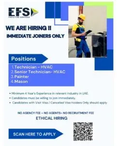 EFS Facilities Services: Walk-In Interviews for Exciting Career Opportunities in 2025