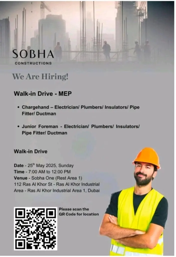 Exciting Job Opportunities at SOBHA Constructions LLC Dubai in 2025 1 Exciting Job Opportunities at SOBHA Constructions LLC Dubai in 2025
