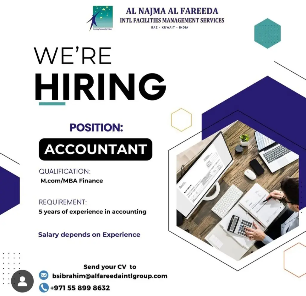 Al Najma Al Fareeda International Careers | Latest Job Opening 2025 1 Al Najma Al Fareeda International Careers | Latest Job Opening 2025