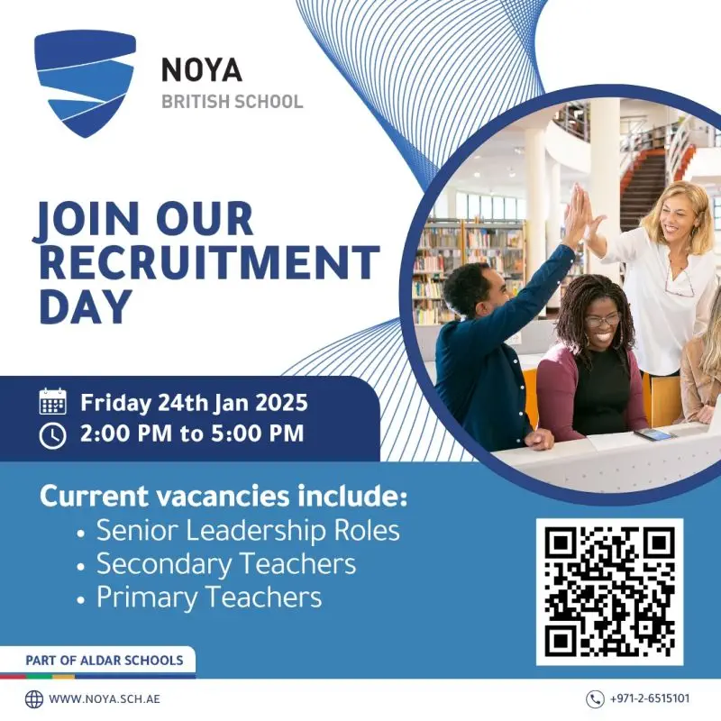 Noya British School Open Day Recruitment 2025: Dates, Venues, and Key Details 1 Noya British School Open Day Recruitment 2025: Dates, Venues, and Key Details