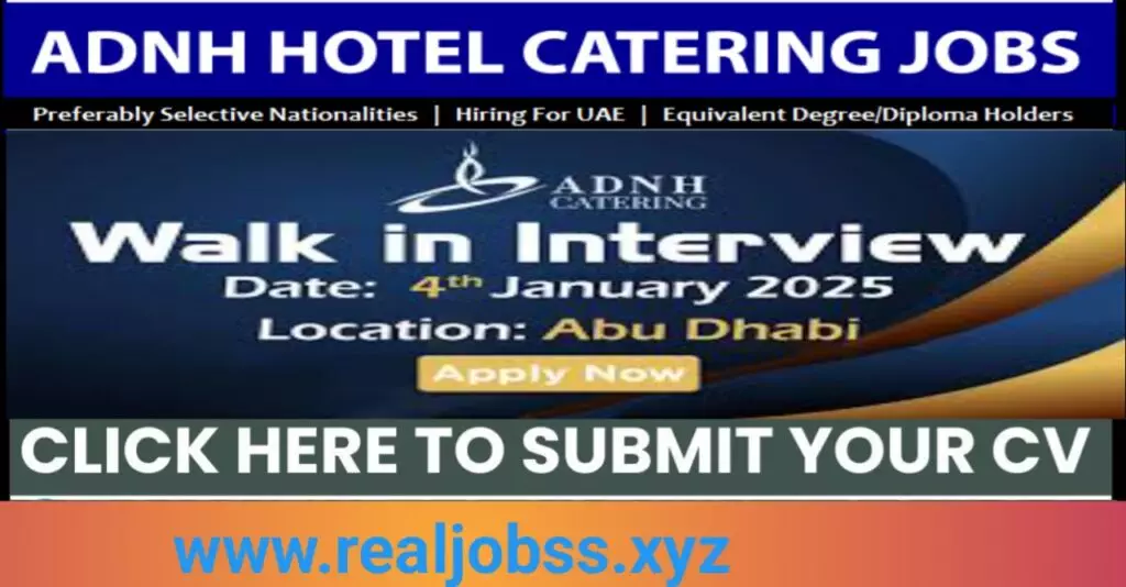 ADNH Catering Walk in Interview in Abu Dhabi