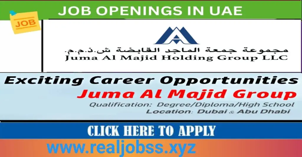 Join the Juma Al Majid Group Retail Team: Dubai Job Openings 2025 1 Join the Juma Al Majid Group Retail Team: Dubai Job Openings 2025