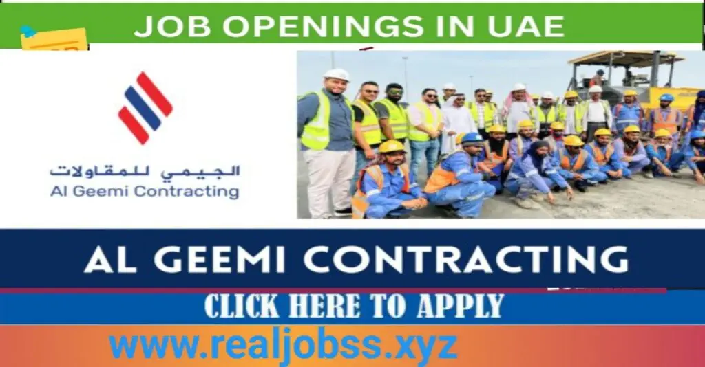 Al Geemi Contracting Co. L.L.C Careers 2025: Dates, Venues, and Key Details 1 Al Geemi Contracting Co. L.L.C Careers 2025: Dates, Venues, and Key Details