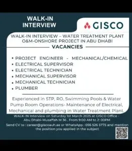 GISCO Careers Jobs Opportunities Available Now In Abu dhabi 2025