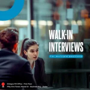 Ontegra Job Openings Dubai 2025: Walk-in Interview Dates Announced