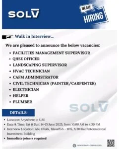 Dubai 2025: Build Your Career with Solv Group Today 1 Dubai 2025: Build Your Career with Solv Group Today