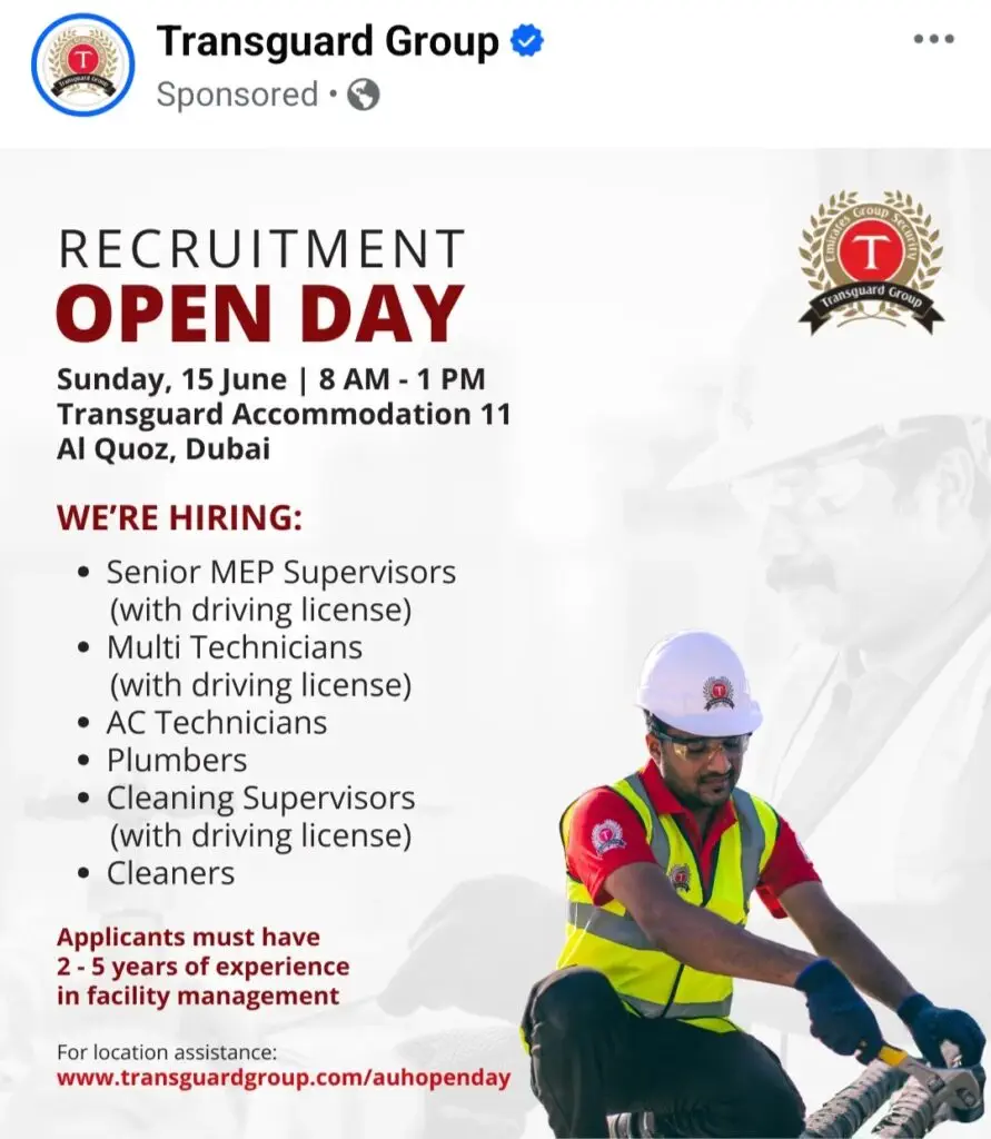 Transguard Career UAE 2025 : Dates, Venues, and Key Details 2 Transguard Career UAE 2025 : Dates, Venues, and Key Details
