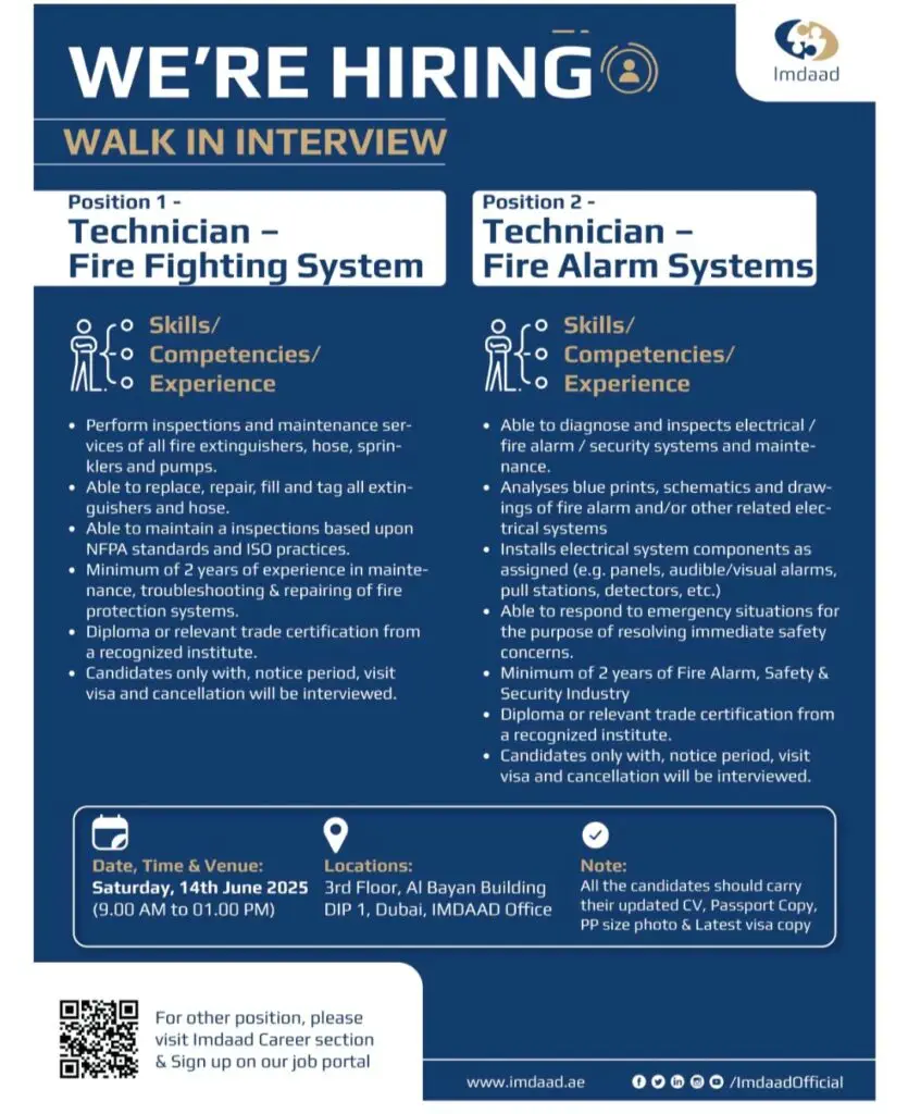 Imdaad Walk-in Interviews Dubai 2025: Dates, Venues, and Vacancies 2 Imdaad Walk-in Interviews Dubai 2025: Dates, Venues, and Vacancies