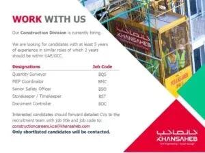 Khansaheb Walk in Interview in Dubai 2025: Dates, Venues, and Key Details