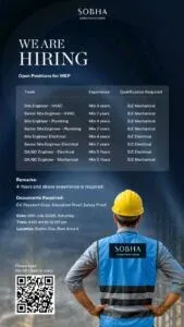 Build Your Career with SOBHA Constructions: Walk-In Interview Details 2025