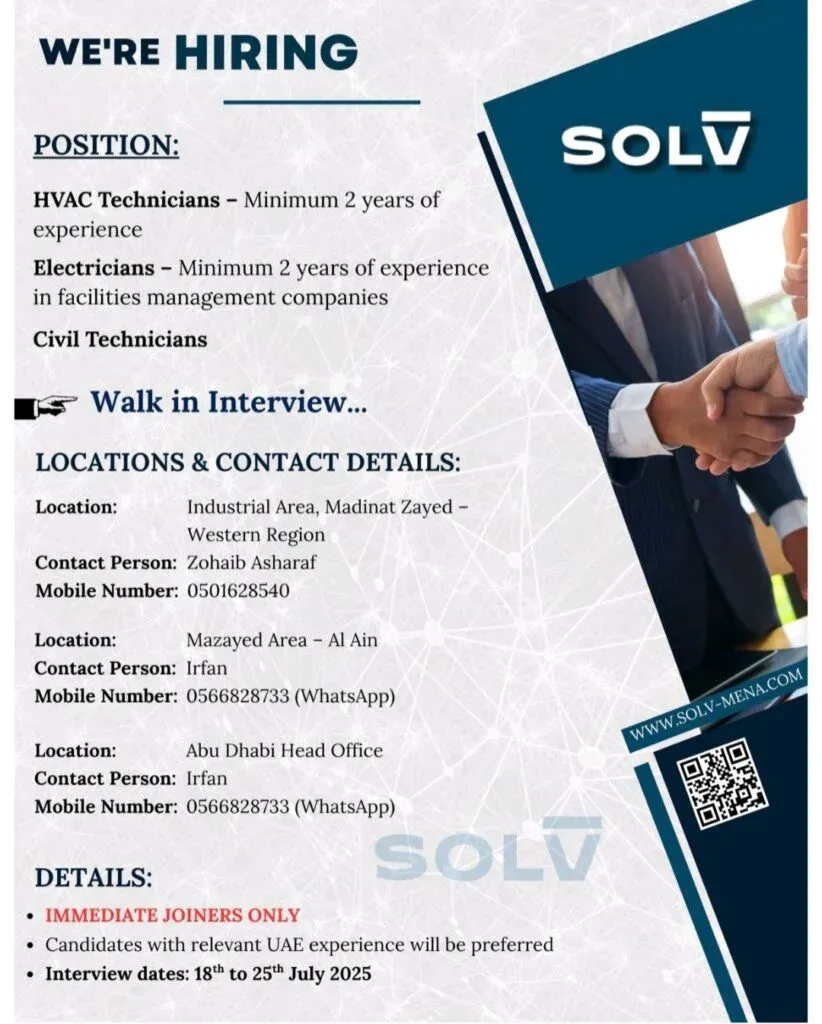 Dubai 2025: Build Your Career with Solv Group Today 1 Dubai 2025: Build Your Career with Solv Group Today