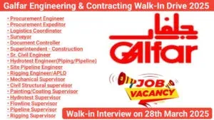 Galfar Engineering Walk in Interview in Abu Dhabi 2025: Dates, Venues, and Key Details