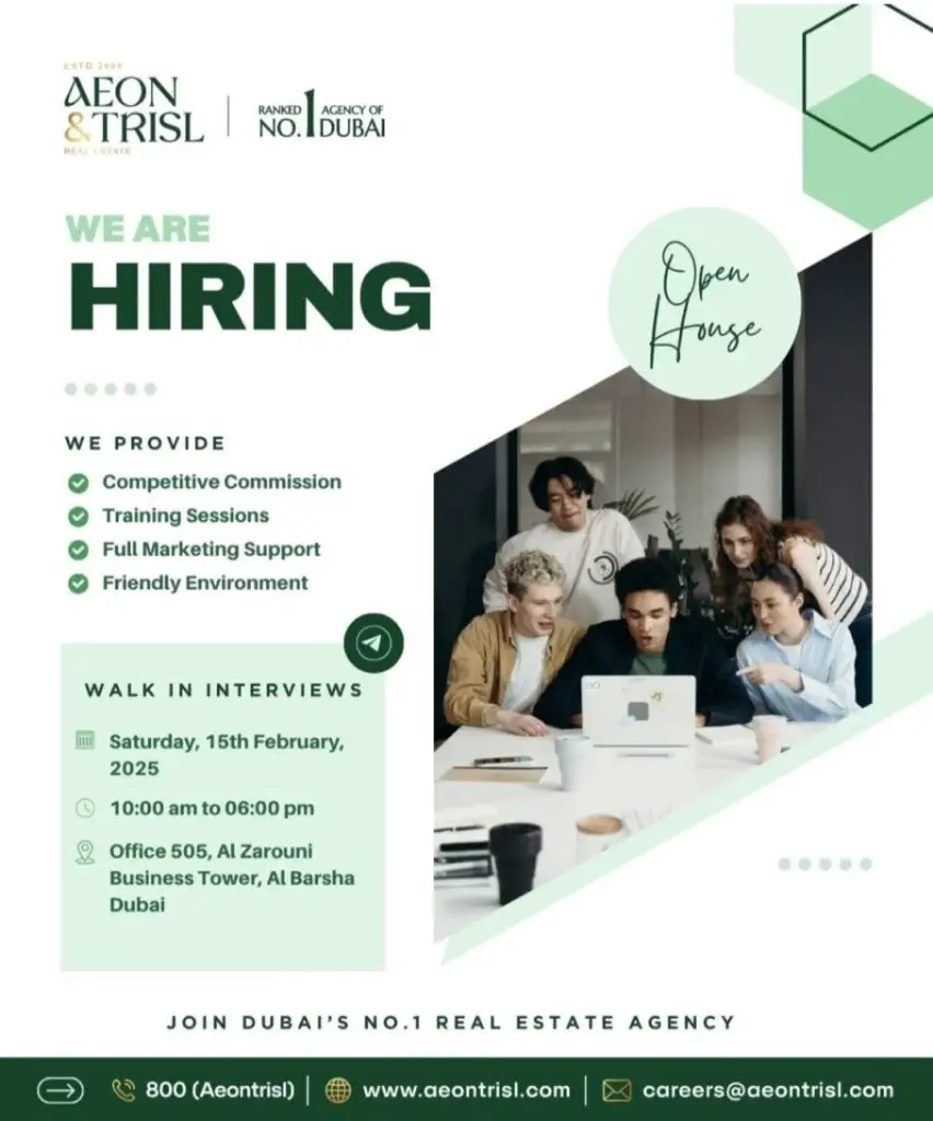 Aeon & Trisl Walk in Interview in Dubai 2025: Dates, Venues, and Key Details 1 Aeon & Trisl Walk in Interview in Dubai 2025: Dates, Venues, and Key Details