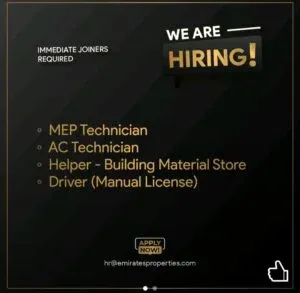 Emirates Properties Careers 2025: Dates, Venues, and Key Details 1 Emirates Properties Careers 2025: Dates, Venues, and Key Details