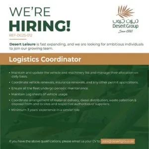 Desert Group Walk in Interview in Dubai 2025: Dates, Venues, and Key Details