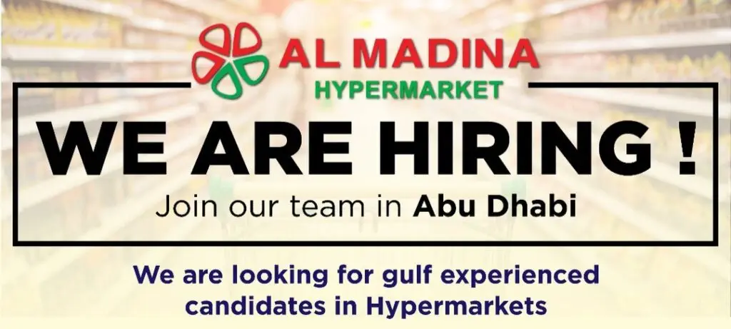Al Madina Hypermarket Careers 2025: Dates, Venues, and Key Details 1 Al Madina Hypermarket Careers 2025: Dates, Venues, and Key Details
