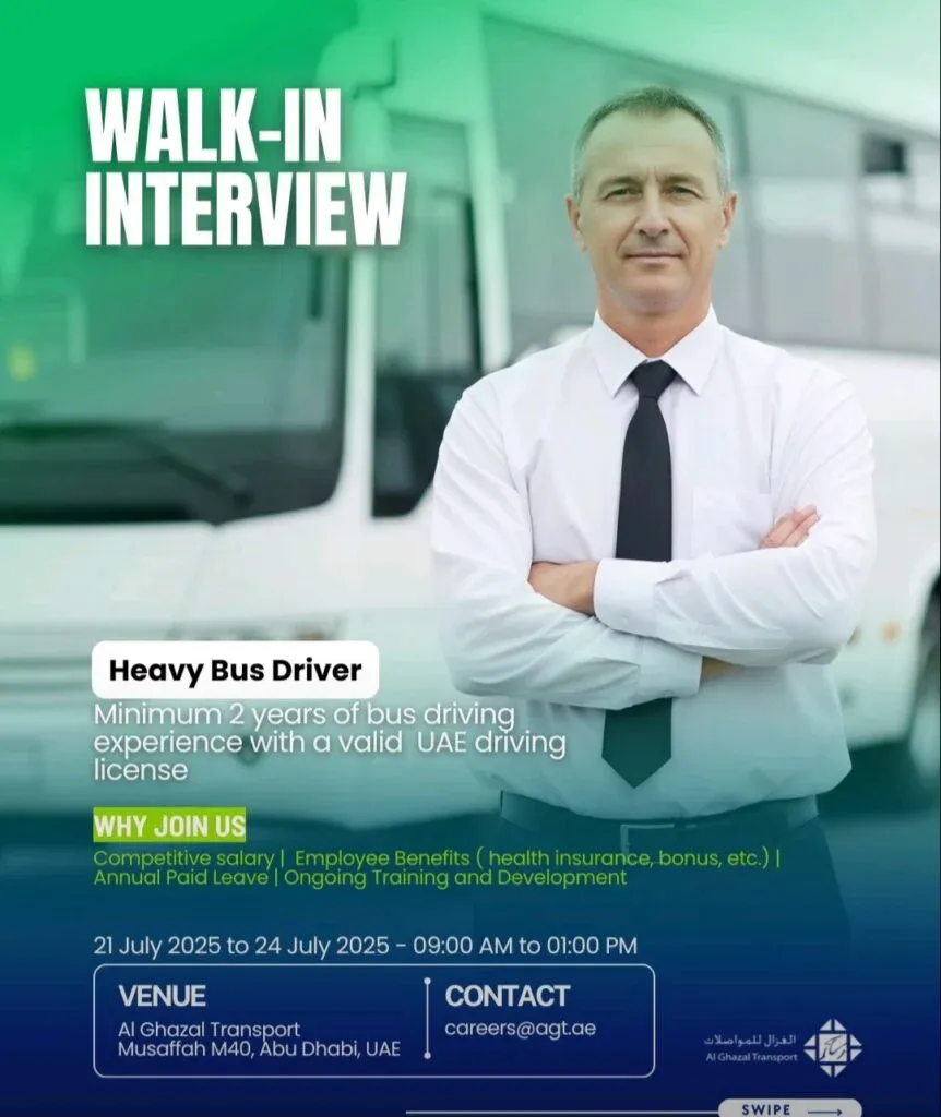 Al Ghazal Transport Careers 2025 in Dubai & Abu Dhabi 2 Screenshot 20250719 121229 LinkedIn 1