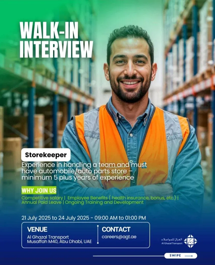 Al Ghazal Transport Careers 2025 in Dubai & Abu Dhabi 4 Screenshot 20250719 121241 LinkedIn