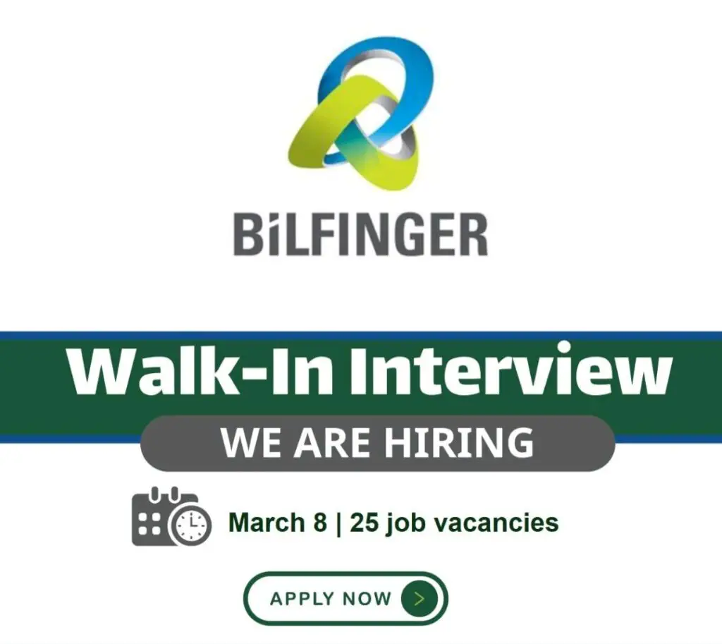 Bilfinger Engineering Company Jobs 2025: Dates, Venues, and Key Details 1 Bilfinger Engineering Company Jobs 2025: Dates, Venues, and Key Details