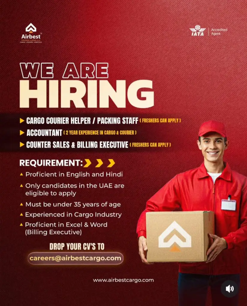 Airbest Express Cargo Careers Dubai 2025: Dates, Venues, and Key Details 1 Airbest Express Cargo Careers Dubai 2025: Dates, Venues, and Key Details