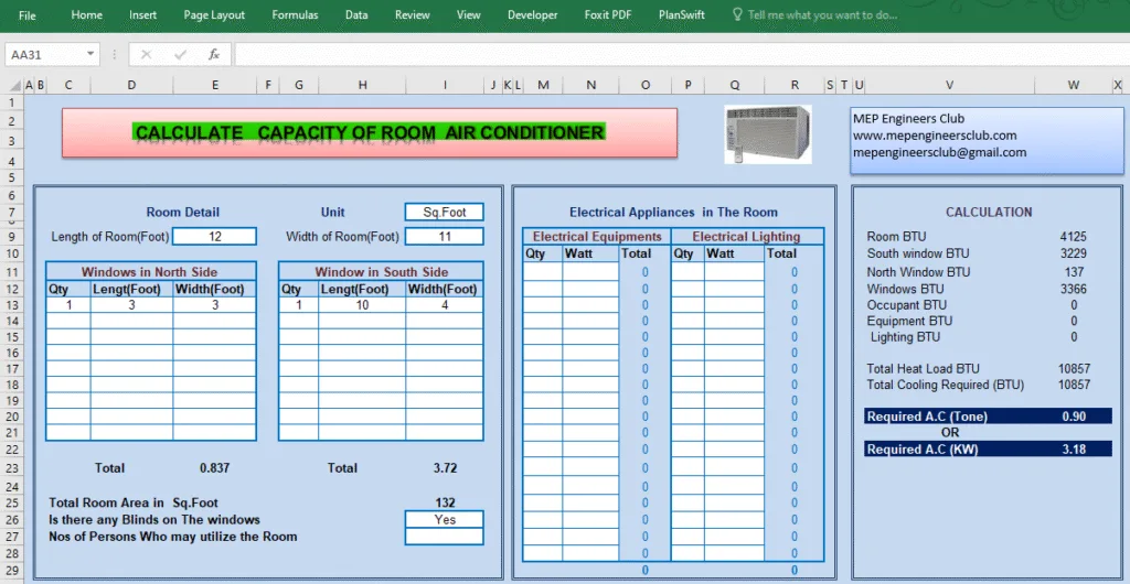 Calculate Capacity of Room Air Conditioners 1 Download our complete PDF guide to calculating room air conditioner capacity. Find the right AC size based on room dimensions, usage, and energy efficiency.