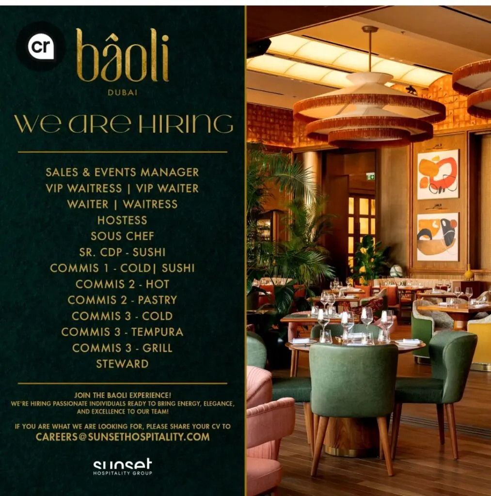 Sunset Hospitality Group Careers in Dubai 2025: Dates, Venues, and Key Details 1 Sunset Hospitality Group Careers in Dubai 2025: Dates, Venues, and Key Details