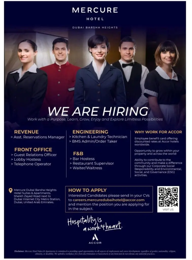 Mercure Barsha Heights Hotel Jobs Elevate Your Career 2025: Dates, Venues, and Key Details 1 Mercure Barsha Heights Hotel Jobs Elevate Your Career 2025: Dates, Venues, and Key Details