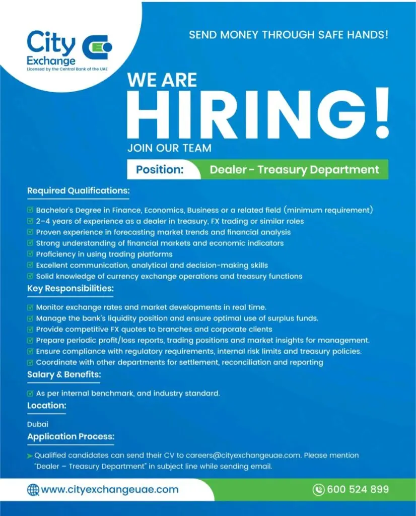 City Exchange Careers Jobs Vacancies In Dubai 2025: Dates, Venues, and Key Details 1 City Exchange Careers Jobs Vacancies In Dubai