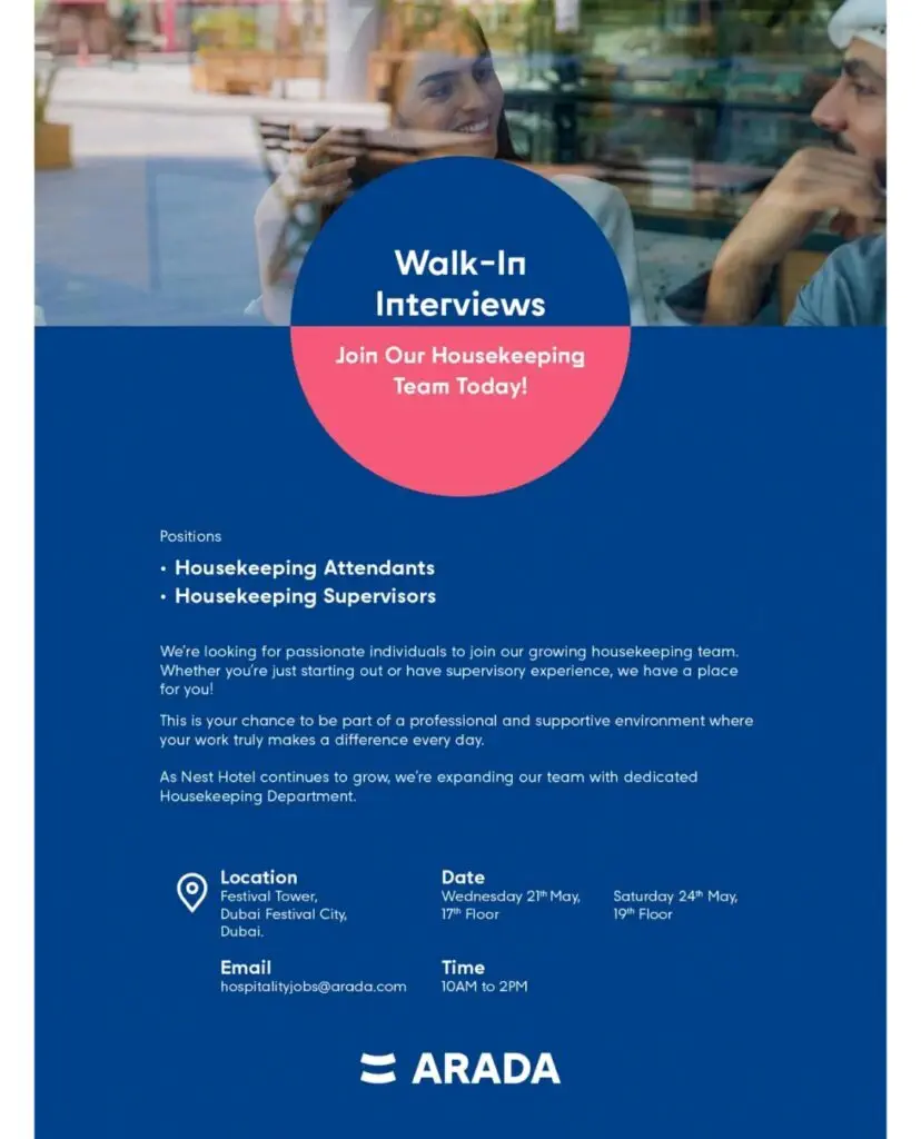 Arada Developments Walk in Interview in Dubai 2025: Dates, Venues, and Key Details 1 Arada Developments Walk in Interview in Dubai 2025: Dates, Venues, and Key Details